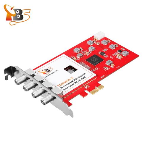 TBS6909X DVB-S/S2/S2X 8 Octa TV Tuner PCIe Card for Watching and Recording Satellite FTA channels /Radio Programs on PC ► Photo 1/5