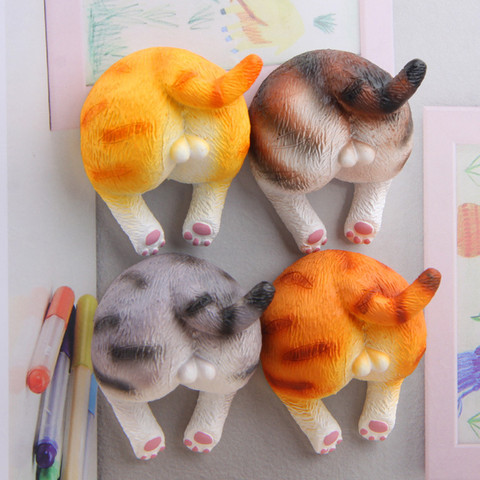 Refrigerator Cat Butt Magnets Kitchen Decor Magnetic Cat Butts ► Photo 1/6