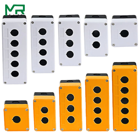 Waterproof button box switch control box 12345 hole industrial switch indicator box 22mm ► Photo 1/4