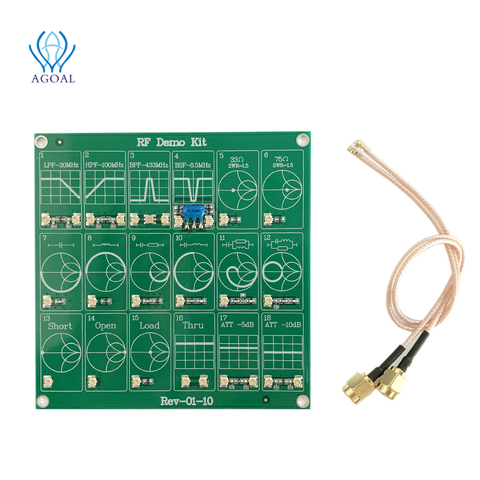 RF Demo Kit for NanoVNA VNA RF Test Board Vector Network Test Filter / Attenuator Network Analyzers Electrical Instruments ► Photo 1/6