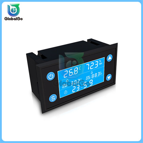 W1212 AC 220V LCD Digital Temperature Humidity Controller Timer SHT20 Sensor Probe for Incubator Aquarium Thermostat Humidistat ► Photo 1/6