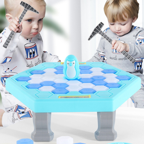 Hot Sale Parent-child Interactive Mini Kids Save Penguin Ice Block Breaker Trap Toys Funny Table Game Toy Stress Reliever Decor ► Photo 1/6