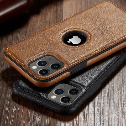 For iPhone 12 12 Pro 11 11 Pro 11Pro Max Phone Case Luxury Business Leather Stitching Case Cover for iphone XS Max XR X 8 7 Plus ► Photo 1/6