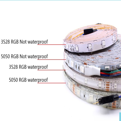 5M IP65 Waterproof /No IP20 LED Strip Light 5050 SMD DC12V 60Leds/M  Bar Flexible Light Brighter Than 3528 2835 5730 Led Tape ► Photo 1/6