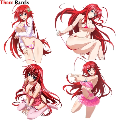 Three Ratels FC178 3D Sexy Uniform Girl High School DxD Funny Rias Gremory Render Vinyl Decal Waterproof Car Sticker Car-Styling ► Photo 1/6