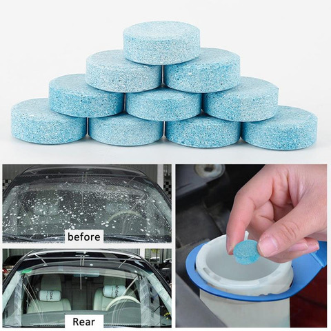 10 pcs Car Wiper Glass Cleaning Washer Car Windshield Cleaner Tool Window Glass Cleaner Car Accessories 1PCS=4L Water ► Photo 1/6