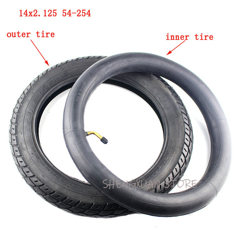 14 inch wheel Tire 14 X 2.125 / 54-254 tyre inner tube fits Many Gas Electric Scooters and e-Bike 14*2.125 tire 14x2.125 ► Photo 1/6