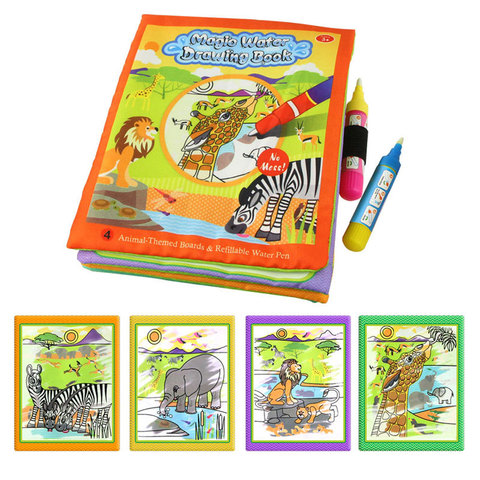 Magic Water Drawing Books Coloring Books Doodle & Magic Pen Painting Drawing Board Children DIY Painting Toys Birthday Gifts ► Photo 1/6