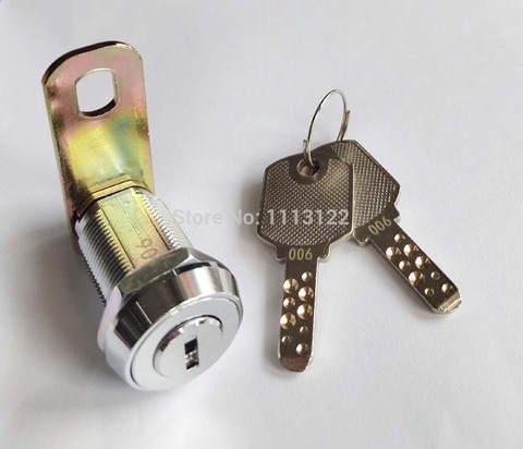 vending machine lock with flat key cam lock for arcade machine cash door safe lock for game machine lock L28mm 1 Pc ► Photo 1/6