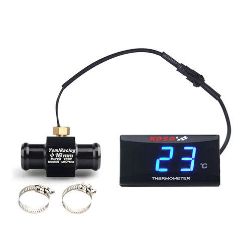 Motorcycle KOSO Water Temperature Mini Meter For XMAX250 300 NMAX CB 400 CB500X Sensor Water Temp Adapter Scooter And Racing ► Photo 1/6