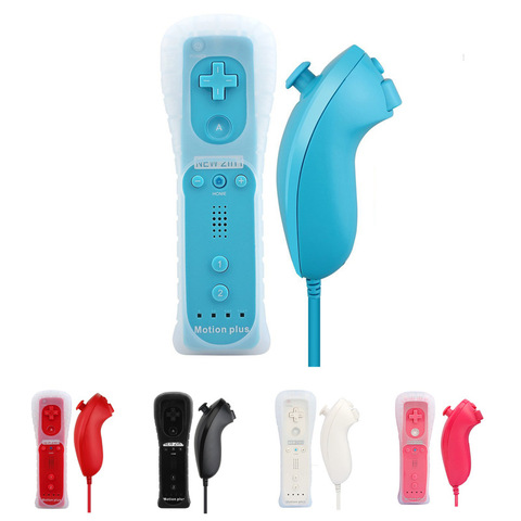 Controller For Nintendo Wii 2 in 1 Remote Gamepad Build in Motion Game Joystick Silicone Case For Nintend Accessories - Price & Review | AliExpress Seller - Camera Store | Alitools.io