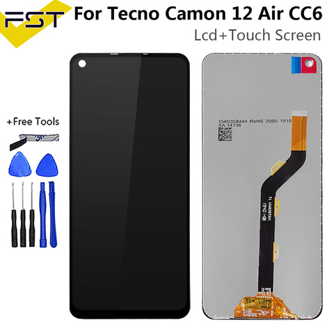 6.55''For Tecno Camon 12 Air CC6 LCD Display Touch Screen Digitizer Panel Assembly for Tecno Camon12Air Screen Repair Part+Tools ► Photo 1/5