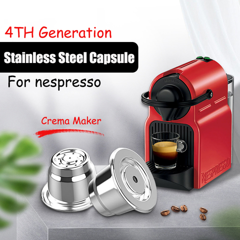 iCafilas New Upgraded Reusable Coffee Capsule For Nespresso Stainless Steel Coffee Filters Espresso Coffee Crema Maker ► Photo 1/6