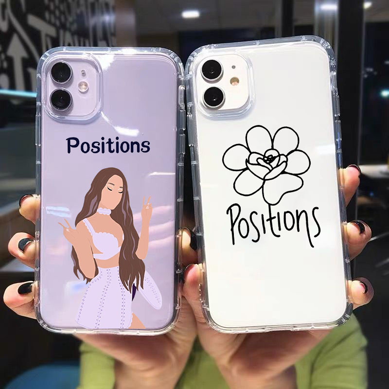 Ariana Grande Phone Case Compatible With Iphone 7 XR 6s Plus 6 X 8 9 Cases XS Max Clear High Quality TPU Silicone Non-toxic Galaxy A6 32920964828 7Rings By 7 Rings Yellow Cat Yellow Cat 