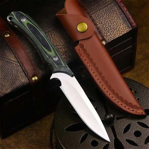 DEHONG  Germany D2 steel high-end outdoor tactical straight Blade outdoor Knife Jungle Adventure body knife hunting knife ► Photo 1/6
