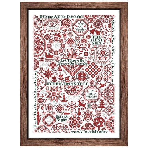 Snowy Christmas cross stitch kits simple pattern aida fabric 18ct 14ct 11ct count white canvas cotton thread embroidery ► Photo 1/6