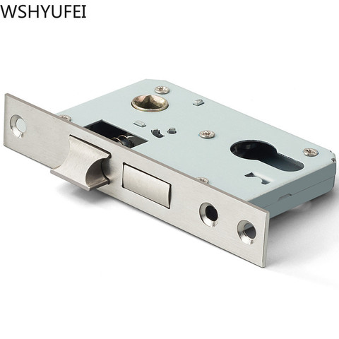 WSHYUFEI Stainless Steel Lock Hardware Door Split Lock Body Wooden Door Lockcase Metal Indoor Interior Door Lock Body ► Photo 1/6