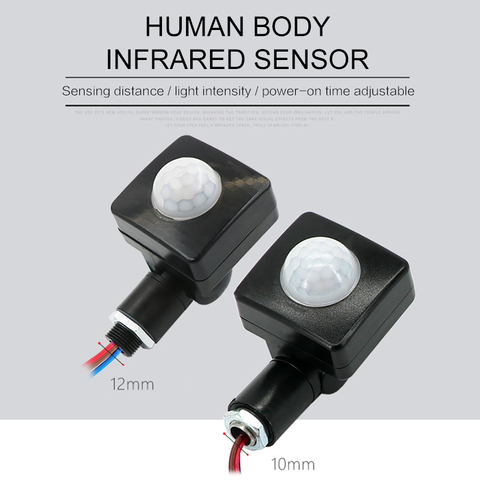 1pcs Mini LED Flood Light PIR Motion Sensor Switch Detector Outdoor IP65 Waterproof 85-265V Motion Sensor Adjustable PIR Switch ► Photo 1/6