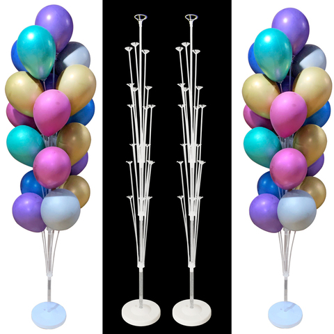 7/13/19 Tubes Balloon Column Stand Birthday Balloon Home Decor Birthday Party Decoration Kids Adult Wedding Event Party Balloon ► Photo 1/6