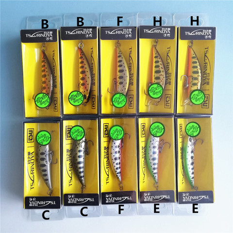 Tsurinoya 10Pcs Sinking Minnow Fishing Lure 5cm 5g Winter Hard Artificial Bait 3D Eyes Fishing Wobblers Crankbait Minnows ► Photo 1/6