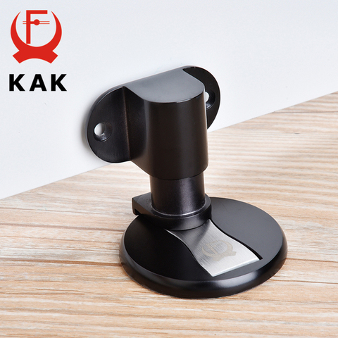 KAK Stainless Steel Magnetic Door Stopper Adjustable Door Holder Non-punch Sticker Water-proof Door Stop Furniture Door Hardware ► Photo 1/6