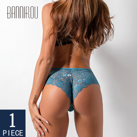 BANNIROU Woman Sexy Lace Panties Female Briefs Underwear For Women Breathable Panty Hollow Panties Briefs Sexy Lace 1 Pcs ► Photo 1/6