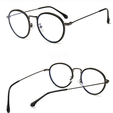 Anti Blue Light Goggle Blocking Glasses Round Alloy For Computer Protection Women Men Vintage Retro Classic Sun Glasses ► Photo 1/6