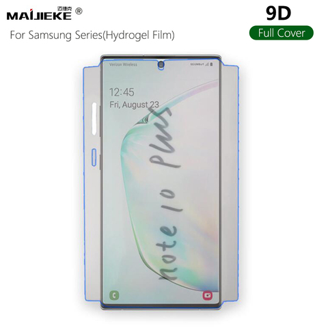 9D Front Screen Protector For Samsung Galaxy S20 plus Note 20 ultra Note 10 plus Note 9 8 S10 plus S8 S9 Plus Back Hydrogel Film ► Photo 1/6