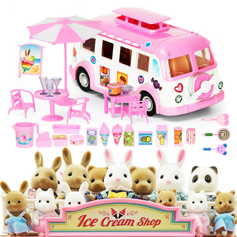 Mini Family Forest Animals, Doll House Mini Furniture