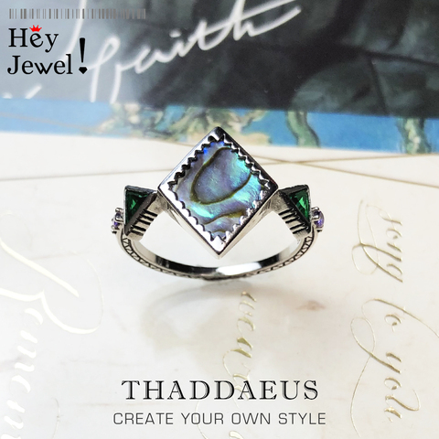 Ring Zig Zag Mother Of Pearl Abalone,Brand New Europe Style Fine Good Jewerly For Women,2022 Summer Gift In 925 Sterling Silver ► Photo 1/6