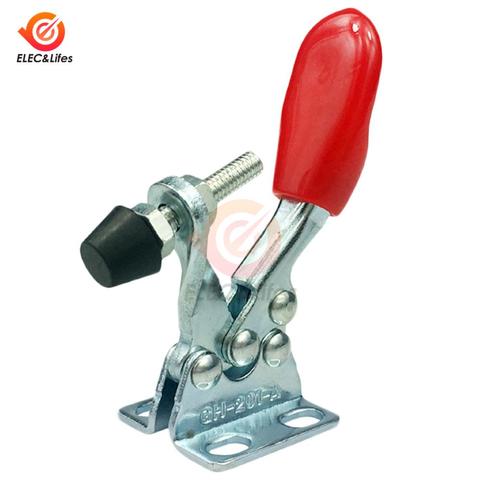 2Pcs GH-201A Horizontal Toggle Clamp Quick-Release Toggle Clamps Set 27KG Vertical Toggle Clamp Hand Clip Tool ► Photo 1/6
