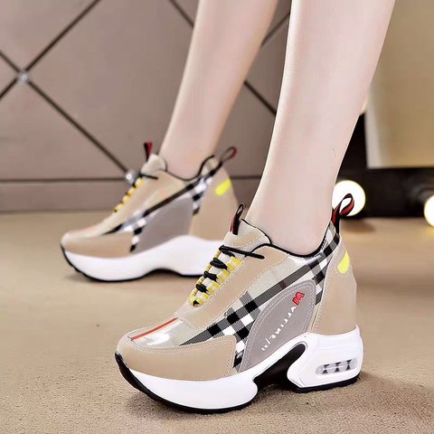 Women Sneakers 2022 Summer Autumn High Heels Ladies Casual Shoes Women Wedges platform shoes Female Thick Bottom Trainers ► Photo 1/6