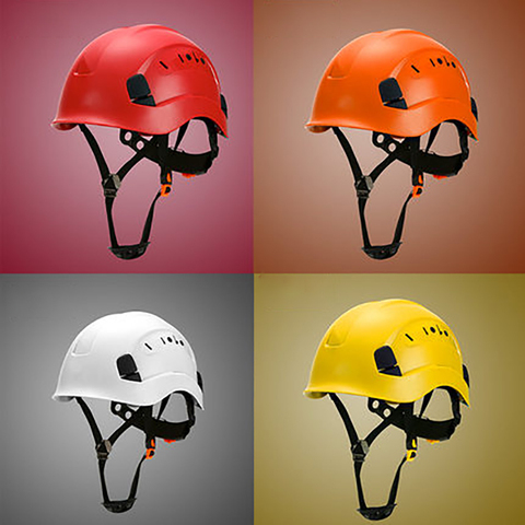 Safety Hard Hat - Adjustable ABS Climbing Helmet - 6-Point Suspension, Protective Helmet for Riding, Climbing and Construction ► Photo 1/6