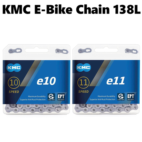 KMC E10/E11 EPT E-Bike 10 Speed 11 speed chain 136 link MTB Road bike 10s/11s Anti-rust chains with Missing Link ► Photo 1/6