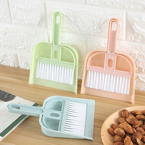 Mini Cleaning Brush Small Broom Dustpans Set Desktop Sweeper Garbage Cleaning Shovel Table Household Cleaning Tools ► Photo 1/6