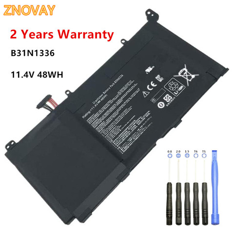 Laptop Battery Compatible with ASUS VivoBook A551L S551 S551L S551LN R533L K551LN K551L Series A42-S551 B31N1336 11.4V 48WH ► Photo 1/3