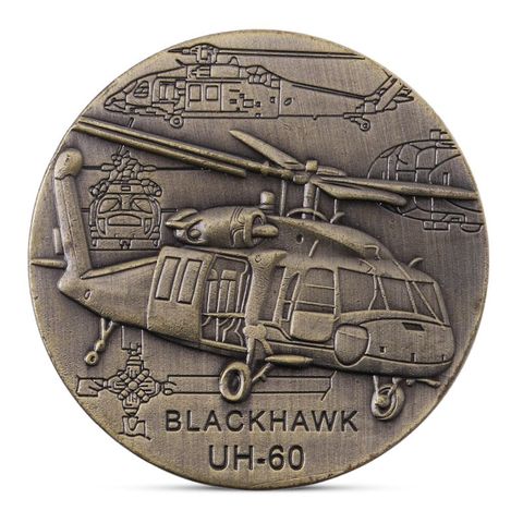 Black Hawk UH-60 Utility Helicopter Commemorative Coin Collection Gift Souvenir ► Photo 1/6