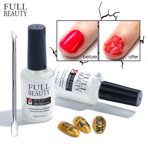 Full Beauty Gel Nail Polish Magic Remover Peel Off Removing Gel Varnish Fast Cleanser Manicure Pusher Nail Degreaser CH1038-1 ► Photo 1/6