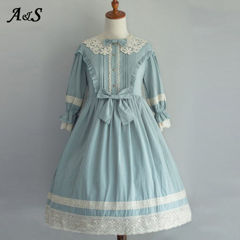 Kids Girls Sweet Lolita Dress Princess Lace Cosplay Costumes