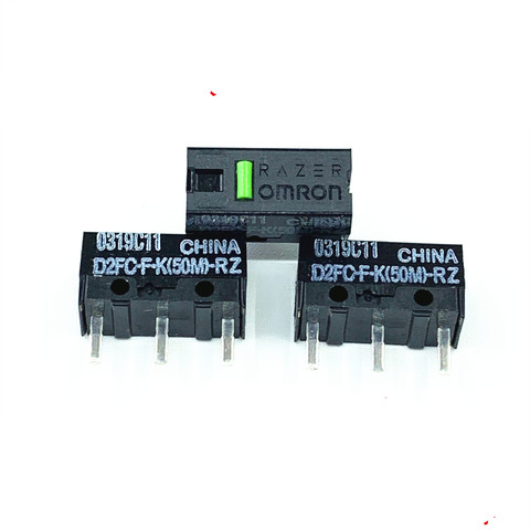 1 Pieces New original D2FC-F-K (50M) -RZ green point mouse micro switch ► Photo 1/1