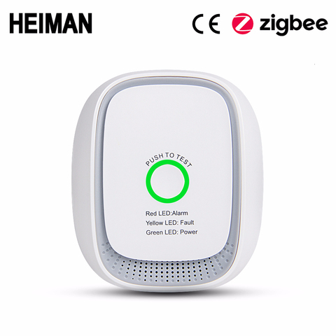 HEIMAN Zigbee combustible gas leak detector fire Security alarm system safety smart home Leakage lpg sensor HA1.2 ► Photo 1/6