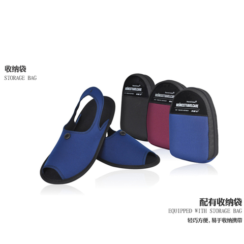 2022 Portable Folding Hotel Slippers Women Travel Goods Non-disposable Sweat-absorbent Breathable Lightweight Hotel Shoes Men ► Photo 1/6