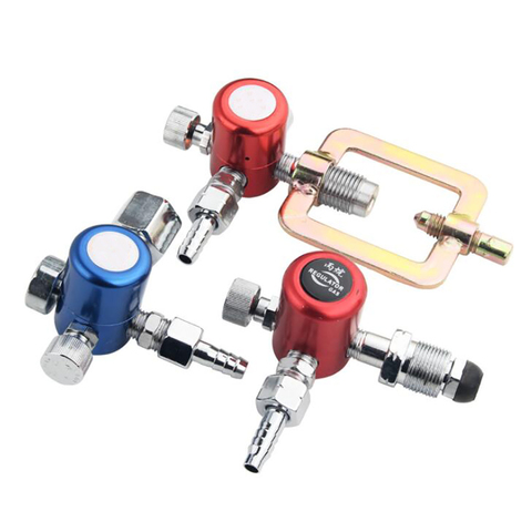 Gas Pressure Reducer Regulator Flow Meter Oxygen/ Acetylene/ Propane Meter Gauge, Pressure Reducing Valve for Welding Cutting ► Photo 1/6