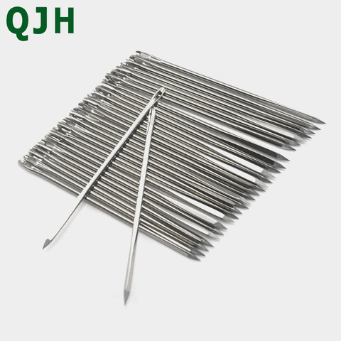 3Sizes 4.8cm 5.8cm 7cm leather sewing needle Stainless Steel  Handy Needles Canvas Leather Sewing Stitching Tool ► Photo 1/6