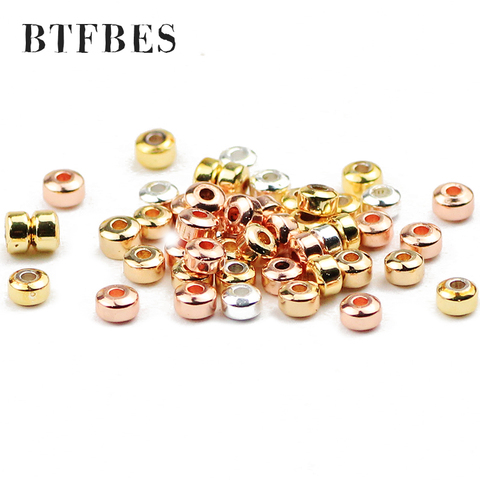 BTFBES Geometry Cylinder Hematite beads 3*2mm 185Pcs Charm Spacer Loose Bead for Jewelry Braccelet Making DIY Finding accessorie ► Photo 1/6