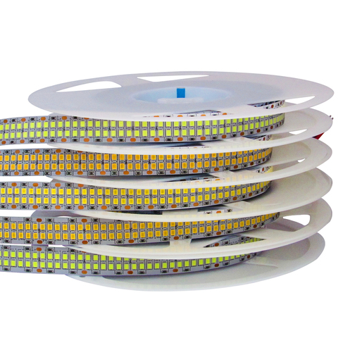 12V 24V LED Strip Tape 2835 5M 300/600/1200/2400 Led/m Led Chips 12 24 V Volt LED Light Strip Rope White Warm White Nature White ► Photo 1/6