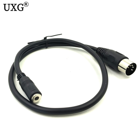 DIN to 3.5mm Cable, 50CM 5 Pin DIN Plug Male to 3.5MM Female SmartPhone AUX Headphone Stereo Jack Adapter Input Cable  0.5m ► Photo 1/1