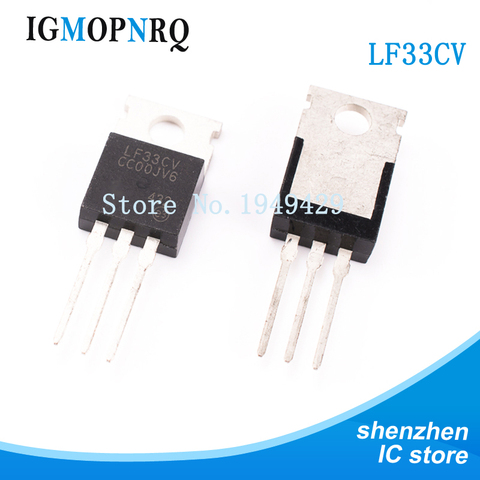 10PCS LF33CV TO-220 LF33 Low dropout voltage regulator 3.3V 500mA Positive New original free shipping ► Photo 1/1