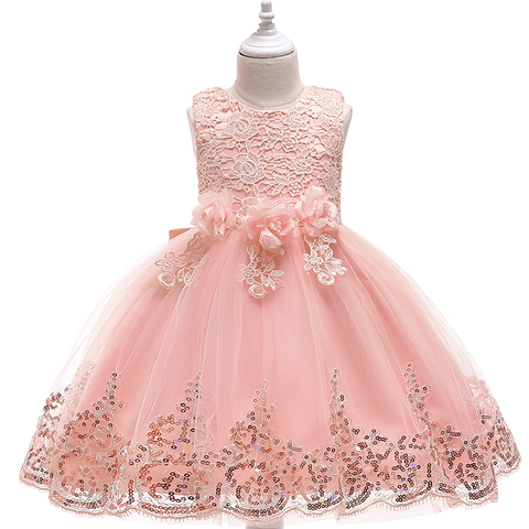 Girl Summer Lace Princess Dress Children Floral Gown Dresses For Girls Clothing Kids Birthday Party Tutu Custome Vestidos ► Photo 1/6