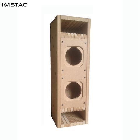 IWISTAO HIFI Full Range Speaker Empty Cabinet Kits 1 PC Center Speaker 3~4 Inch  MDF Labyrinth Structure for Tube Amp ► Photo 1/6